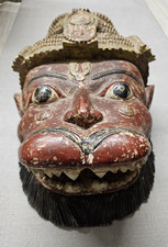 antike Asien Maske Barong Hanuman Bali o Indien Holz Figur antique mask 4,2 kg