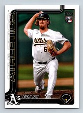 #634 Grant Holman 2025 Topps BASE ^ RC Athletics