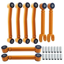 Full Set 8pc Adjustable 0-8 Lift Control Arms For 1997-2006 Jeep Wrangler Tj