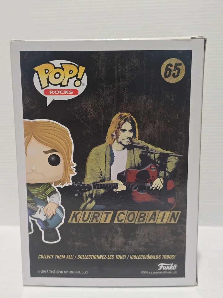 Funko Pop Rocks KURT COBAIN x 3 #65, 66 & 67 Nirvana Band Frontman NRFB - image 4 of 4