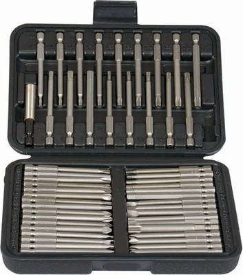 Projahn SECURI Bit-Box 1/4'' Bitsortiment Langbits Kreutzschlitz TX uvm 50-teilig