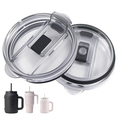 Compatible with Reduce Tumbler Lid Replacement,2Pack eak-Proof Small, Black 
