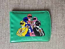 VINTAGE 1993 MIGHTY MORPHIN POWER RANGERS GREEN VINYL WALLET SABAN