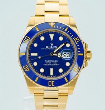2022 Rolex Submariner 126618LB Yellow Gold Blue Dial And Bezel Box And Papers