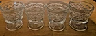 Set of 4 Vintage Anchor Hocking Wexford Clear Glass Dessert Cups Sherbet Dishes
