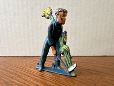 Vintage 1930-40 s Manoil Cast Lead Figure Happy Farms Farmer Cutting Corn