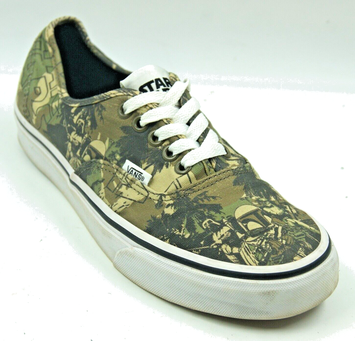 Vans Star Wars Authentic Boba Fett Men's Sneaker Green Camo
