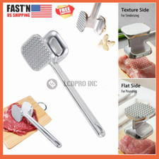 9" Double Side Meat Tenderizer Steak Mallet Food Hammer Beef Pork Kitchen Tool