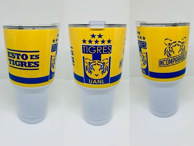 30oz Stainless Steel Tumbler Tigres UANL Termo  Cup Message me to add a name 
