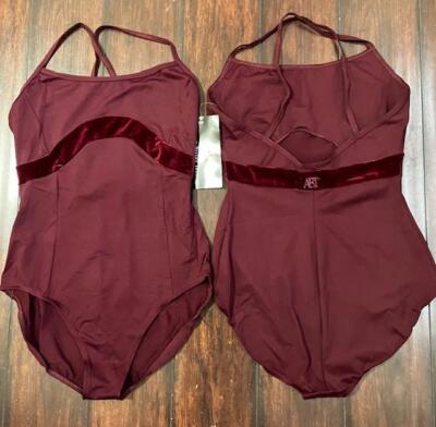 NWT Capezio ABT #3923 Adult Extra Large Camisole Ballet Dance Leotard Burgundy