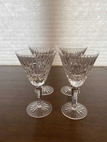 STUNNING SET(4) VTG WATERFORD Crystal MAEVE Water Goblets SIGNED 7"H Ireland