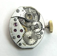 ETA 2487 Movement For Spare Part Good Axle Missing Ruby