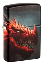 Zippo 48777 Windproof Wrap Around Red Dragon Lighter, New In Box