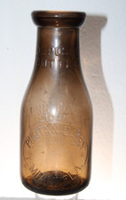 MIAMI FLA PURITAN DAIRY PINT MILK BOTTLE ..