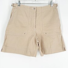Ralph Lauren Women  s 8 Chino Khaki High Rise Vtg Y2K Beige Shorts