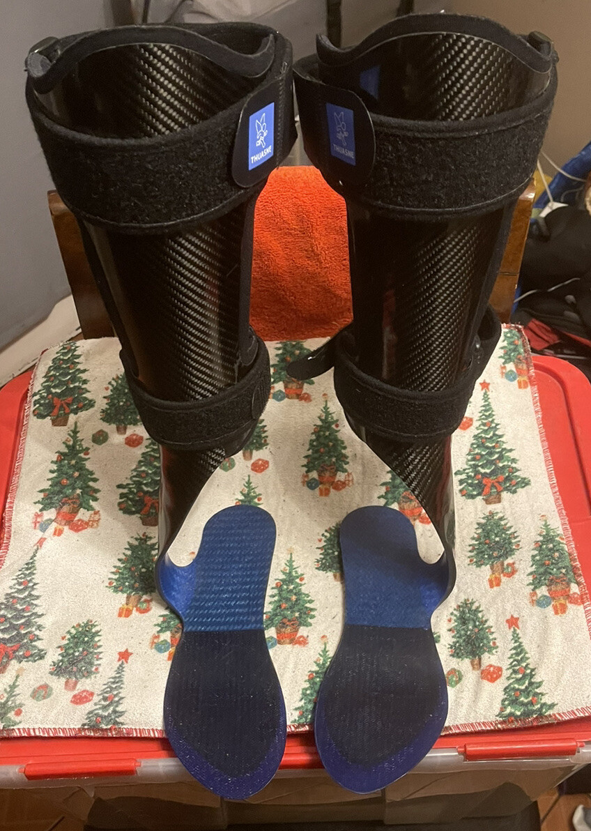 Thuasne Right And Left Foot Carbon Fiber Foot Drop Brace LGL (read