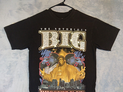 The Notorious B.I.G. Pull & Bear T-Shirt Graphic Black Brooklyn NY