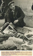 Paris market print seller vintage art photo by Eugene Kammerman