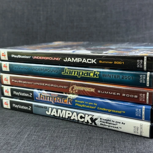 Jampack Lot of 5 PS2 Demos & Videos Underground Sony Playstation 2 CIB Complete