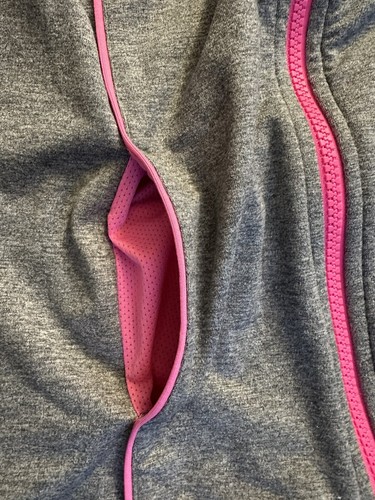 Athletic Gymboree Gymgo Grey Pink Activewear Light Jacket Girls Large 10-12 - Picture 3 of 5
