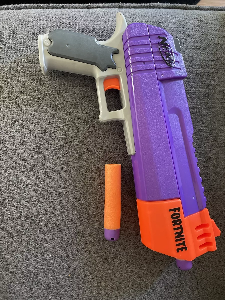 NERF Fortnite HC-E Hand Cannon Desert Eagle Purple Pistol Blaster