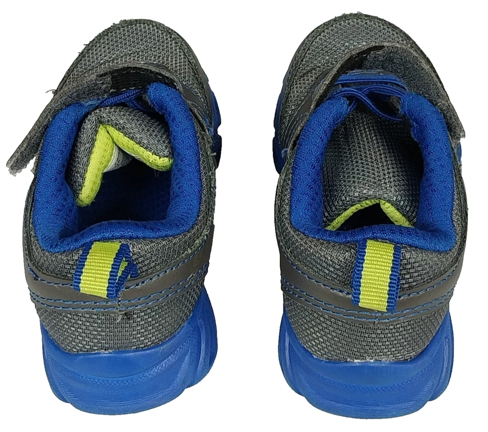 Fila Toddler Shoes Boys Size 7 Gray Blue Athletic Sneaker Adjustable Strap - Image 4 of 4