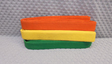 Vintage 1990s Taekwondo Belts Green Yellow Orange Teen Young Adult