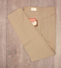Men's VTG 1960s NOS Levi's Nuvos Beige Tapered Pants Sz 29x32 60s Trousers