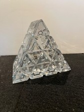 Cut Crystal triangle  jewelry box