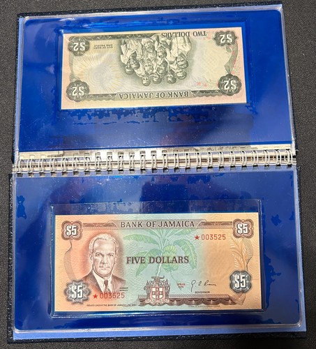 ๐ฏ๐ฒ Jamaica 1976 #4014 Banknote UNC P-CS1 Specimen Set w/Case & COA - Picture 5 of 8