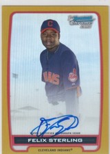 Felix Sterling Bowman Chrome 2012 Gold Refractor /50 Auto