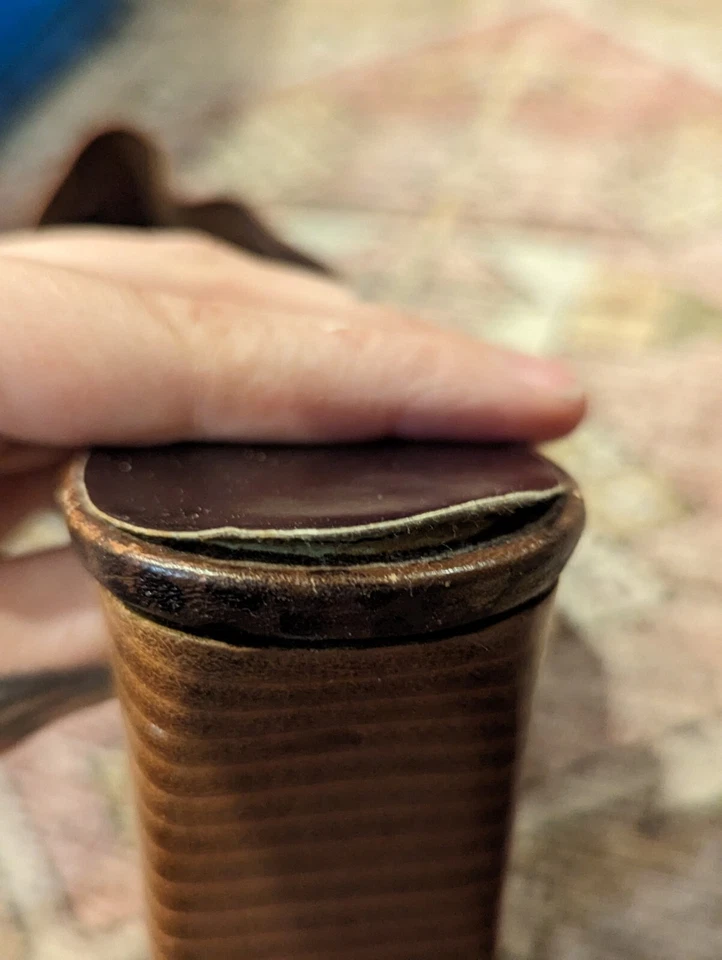 Y2K J. Renee Cuero Cocodrilo Repujado Marrón Puntera Cuadrada Tacones Mules Corpcore 7.5 Foto 4 de 4