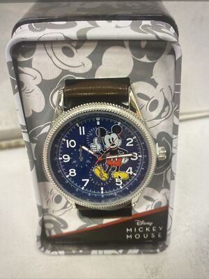 Disney Mickey Mouse by Accutime Leather watch New in Tin, never used or tried on $_57.PNG?set_id=880000500F main image 3