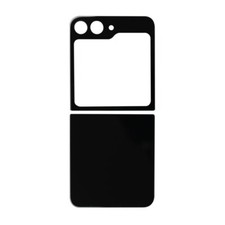 Back Glass Set 2 Parts Top Bottom for Samsung Galaxy Z Flip5 Graphite Repair