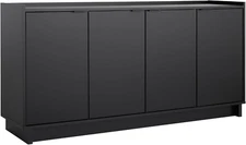 Simply Modern 4 Door Console Table Storage Cabinet, Buffet Cabinet for Storage a