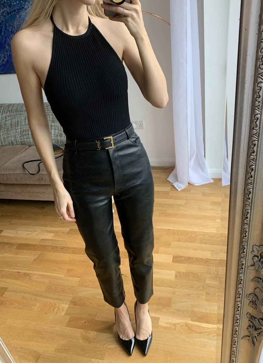 Women Black Stretch Cady Tailored Trousers Stella McCartney PT #26 Women Black Stretch Cady Tailored Trousers Stella McCartney PT