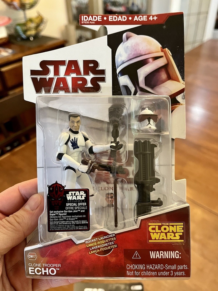 Star Wars The Clone Wars Clone trooper Echo CW17 MOC 2009 | eBay