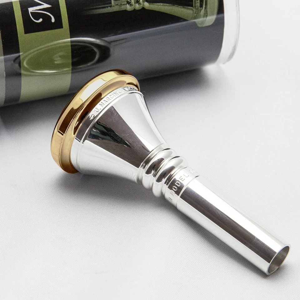 Boquilla trombón bajo borde y taza oro 24K genuino Marcinkiewicz 1-1/2G NUEVA Foto 3 de 4
