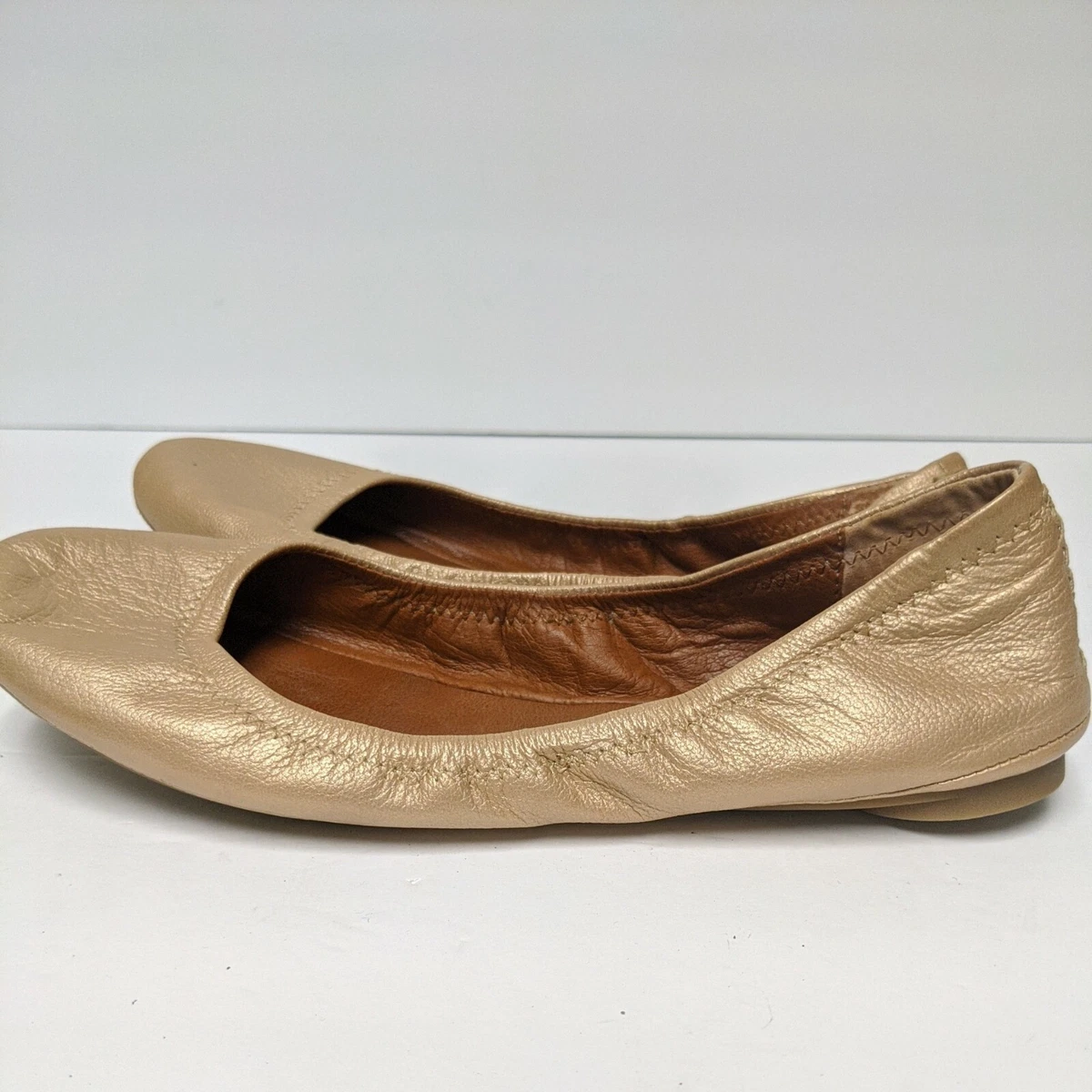 Lucky brand gold flats hotsell