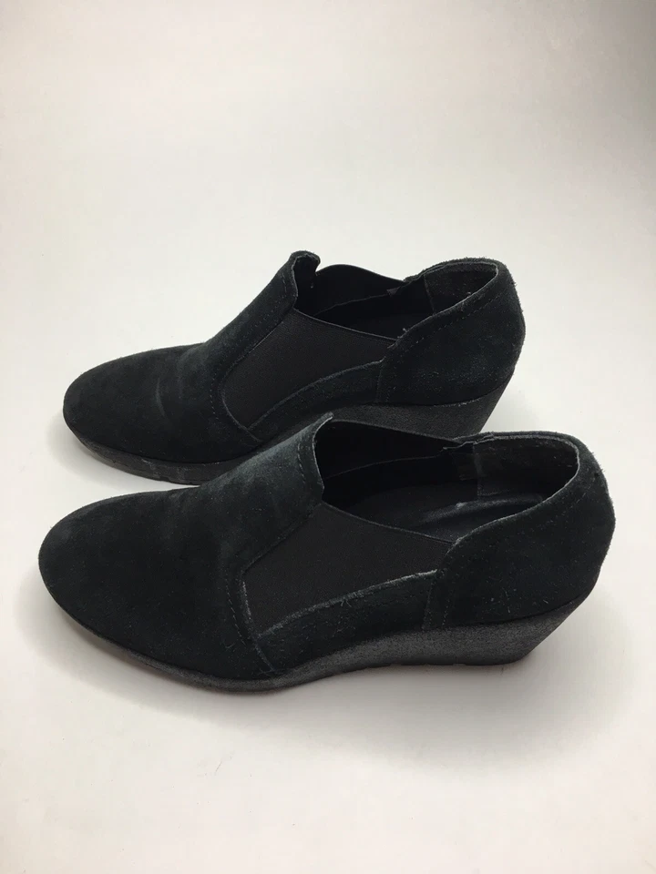 Tacones de cuña de cuero gamuza Flexx para mujer •Talla 7 *USADOS EN EXCELENTE ESTADO Foto 4 de 4