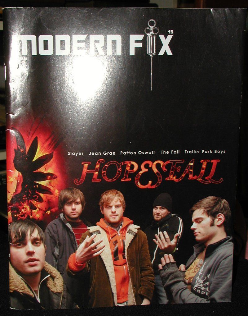 Modern Fix magazine~Hopesfall,Slayer;The Fall;Jean Grae;Trailer Park ...