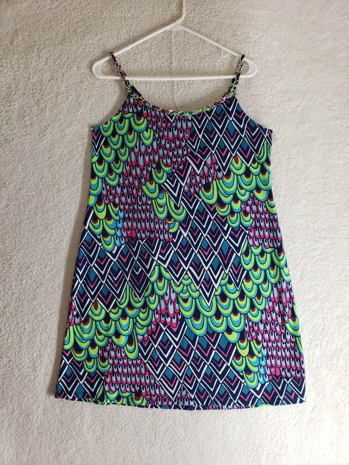 PALM ANGELS Abito donna Istituito 1962 10 Petite verde astratto poli B senza maniche cambio K