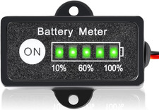 12V Battery Meter Lead-Acid Battery Indicator Fuel Gauge Ba-Ttery Monitor and Te