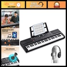 61-Key Digital Piano Keyboard - 200 Tones & Rhythms, Portable with Dual Speakers