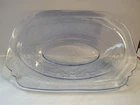Vtg Federal Glass Madrid Blue Depression Glass Oval Serving Bowl 1930s Pattern