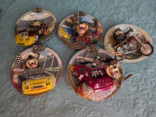 Tasmanian Devil Collectors 3D Plates 5 TAZ Bradford Exchange Car Motorcycle LE