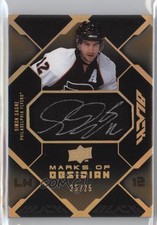2008-09 Upper Deck UD Black Marks of Obsidian Gold 25/25 Simon Gagne Auto 1p0
