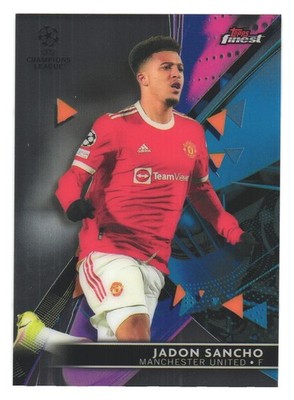 2021-22 Topps Finest UCL Manchester United Jadon Sancho
