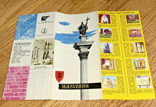 1950s WARSAW POLAND Brochure / Map - 24 pages