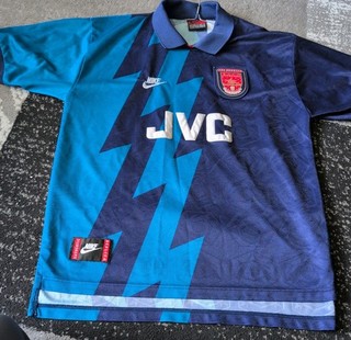 Authentic Arsenal 1995 Nike Football Shirt Large Mens Player David Platt